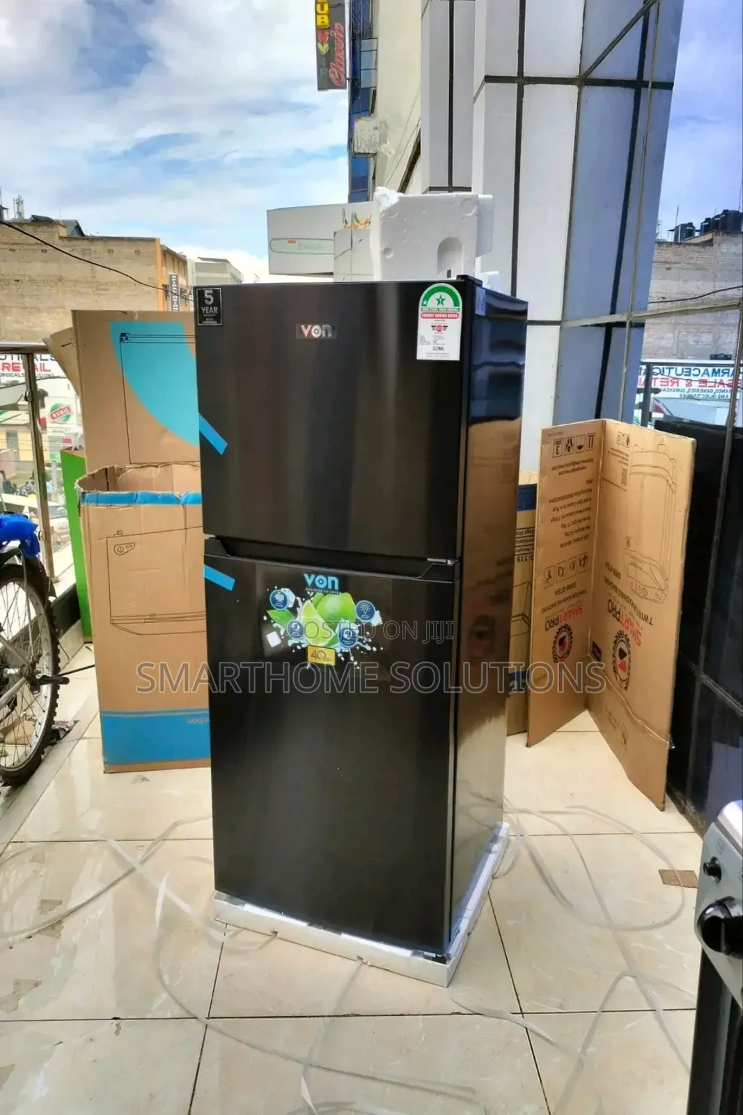 Von Fridge Double Door 182litres No Frost