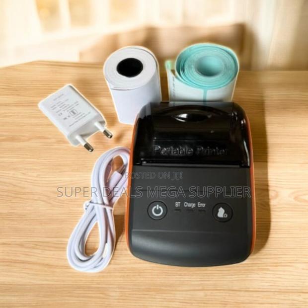 58mm Bluetooth Mini Portable Receipt Label Barcode Printer 90mm/S