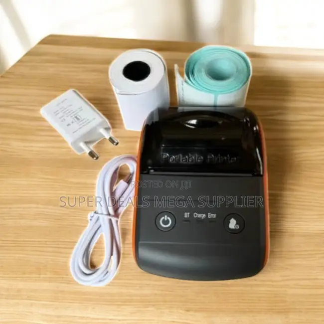 58mm Mini Portable Bluetooth Receipt Label Printer 90mm/S Fast Print