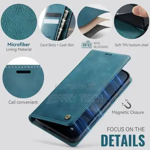 Nitrea Casme iPhone 17 Air Caseme Leather Flip Cover-Blue