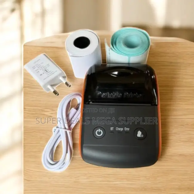Mini 58mm Bluetooth Portable Receipt Label Barcode Printer Pos Support