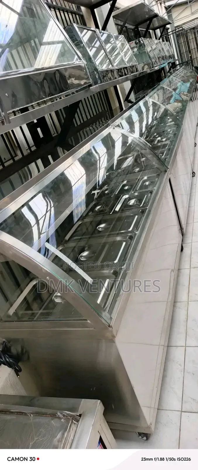 Ultimate C- Curved Stainless Food Warmer Display