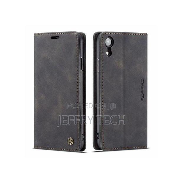 Desee Caseme Case Wallet Suede Leather Flip Case for iPhone Xr