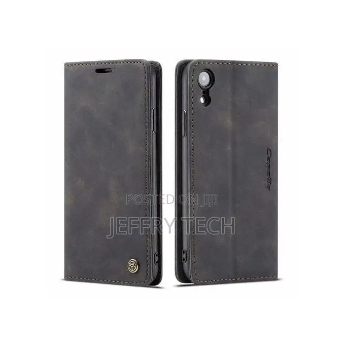Desee Caseme Case Wallet Suede Leather Flip Case for iPhone Xr