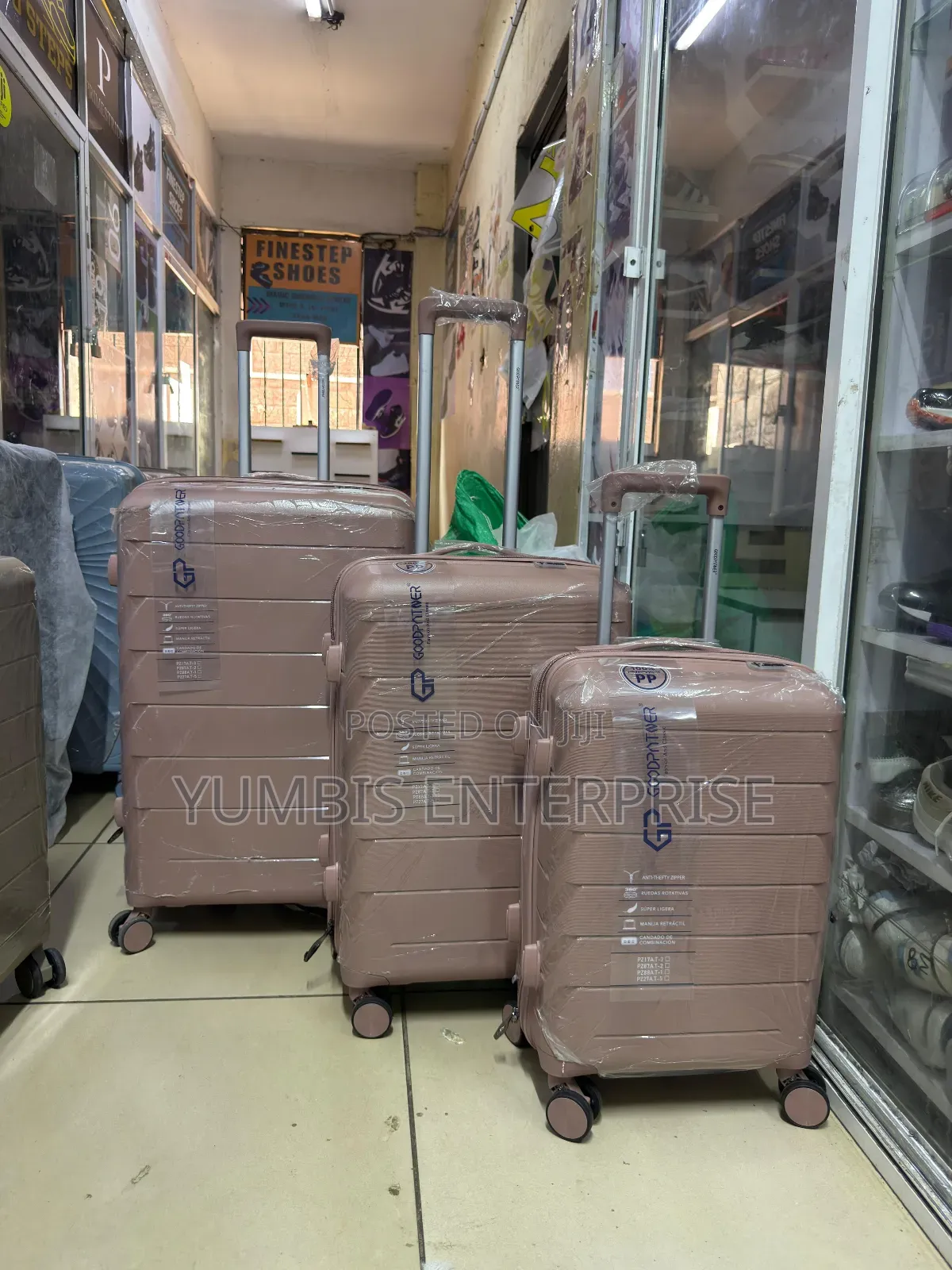 Rubber Suitcase 3 in 1 Rose Gold Color Size 27- 7000 KSH