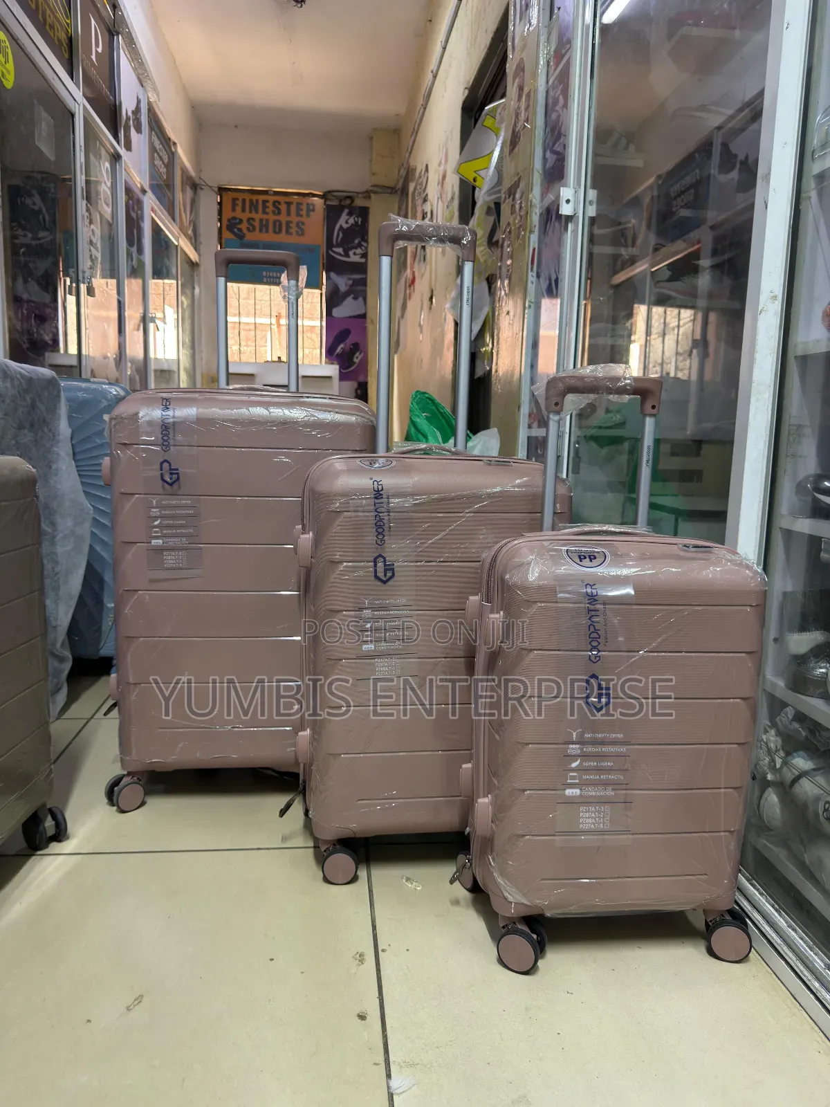 Rubber Suitcase 3 in 1 Rose Gold Color Size 27- 7000 KSH