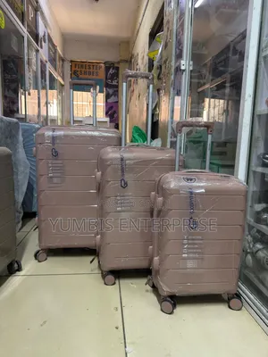 Rubber Suitcase 3 in 1 Rose Gold Color Size 27- 7000 KSH