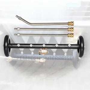 Dual-Function Undercarriage Pressure Washer Attachment and Water Broom
