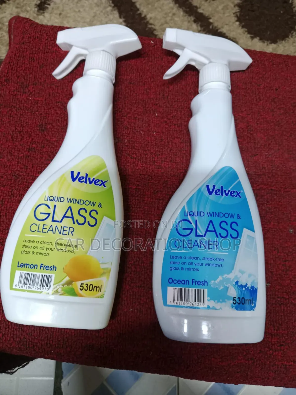 2pcs Velvex Liquid Window Glass Cleaner (530ml Each