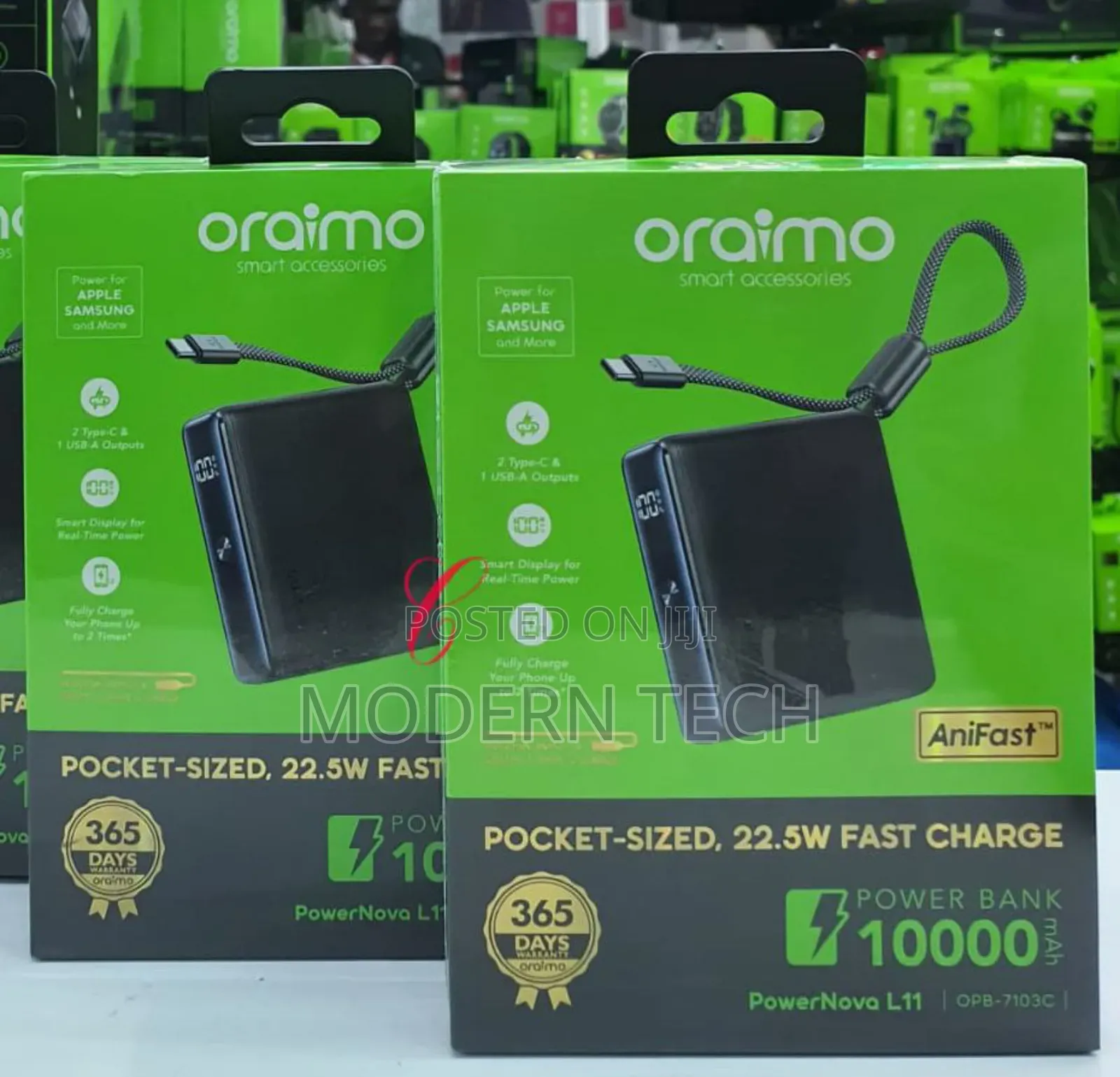 Oraimo Powernova L11 Opb-7103c *22.5w 10000mah* Power Bank