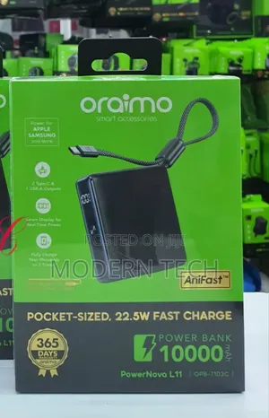 Oraimo Powernova L11 Opb-7103c *22.5w 10000mah* Power Bank