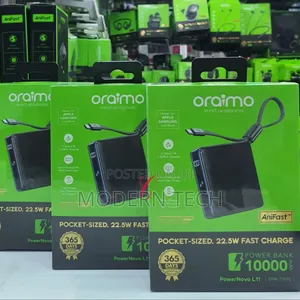 Oraimo Powernova L11 Opb-7103c *22.5w 10000mahfast Charging Power Bank