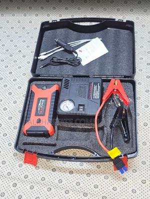 Portable Car Jump Starter With Air Compressor Power Booster Kit - thumbnail 2