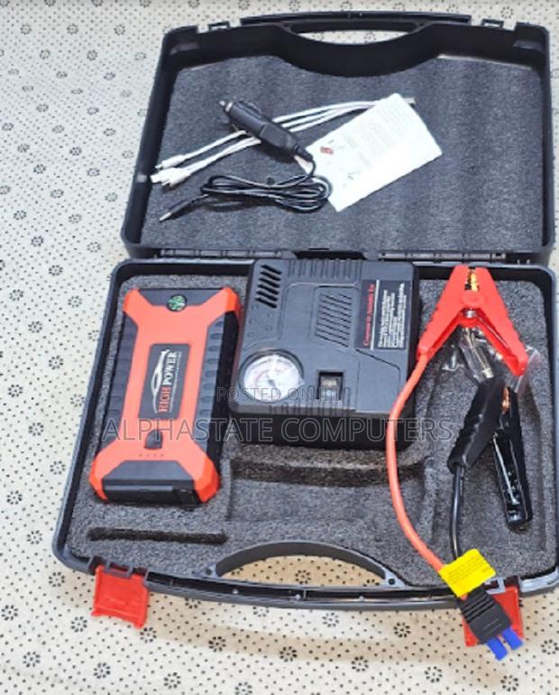 Multi-Function Car Jump Starter Kit Battery Booster With Tyre Inflator