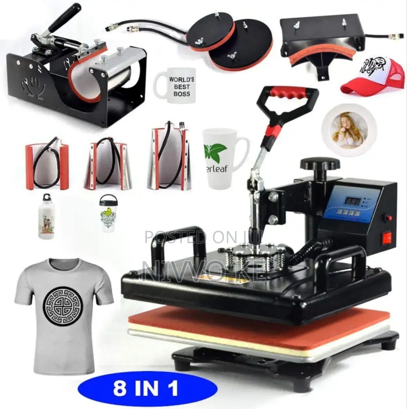 Eight in One Heat Transfer Machine