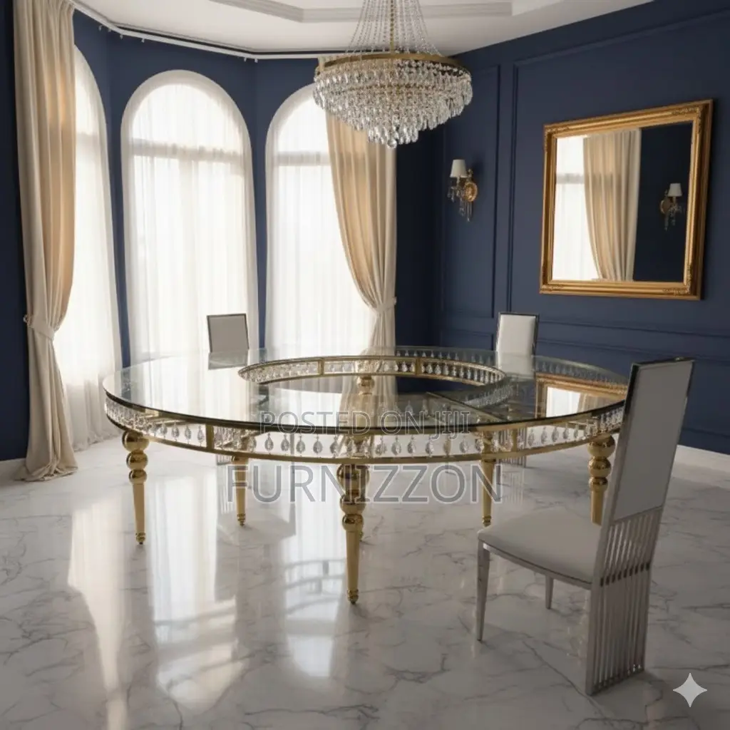 High-End Stainless Steel Round Party Table