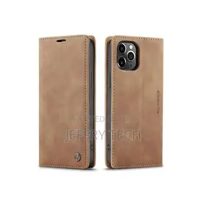 Mikwer iPhone 13 Pro Max Caseme Leather Flip Case With Card Slots