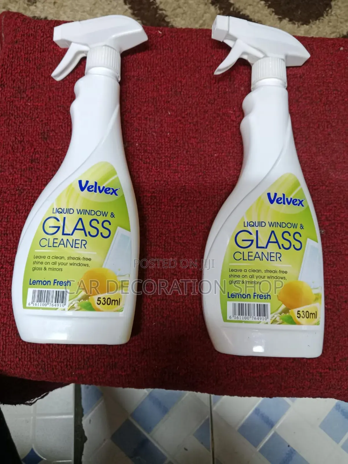 2pcs Velvex Glass Cleaner Dust Stain Remover 530ml Each