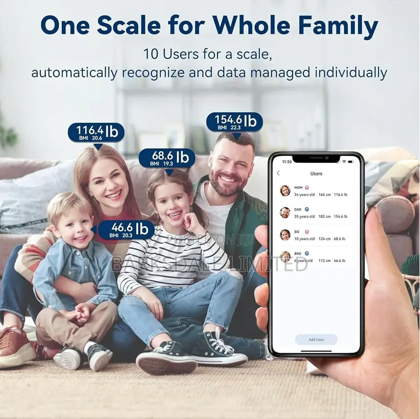 Rechargeable Smart Bmi Bluetooth Weighing Scale Digital Led Lcd App