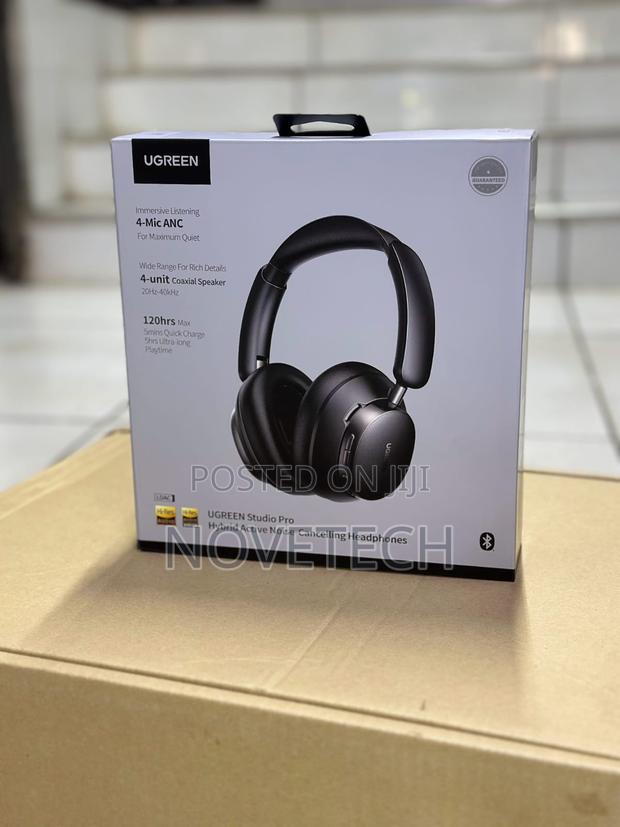 Ugreen Studio Pro Hybrid Active Noise-cancelling Headphones Black