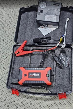 Portable Car Battery Booster With Air Compressor – Roadside Emergency
