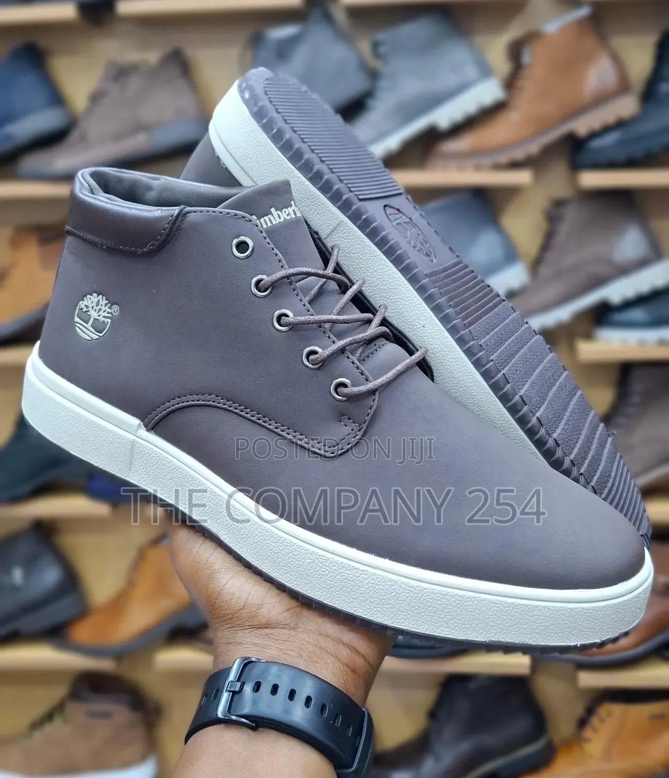 Timberland Casual Men Leather Boots With Rubber Sole