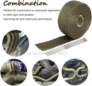 15mtr Roll Exhaust Heat Wrap Tape