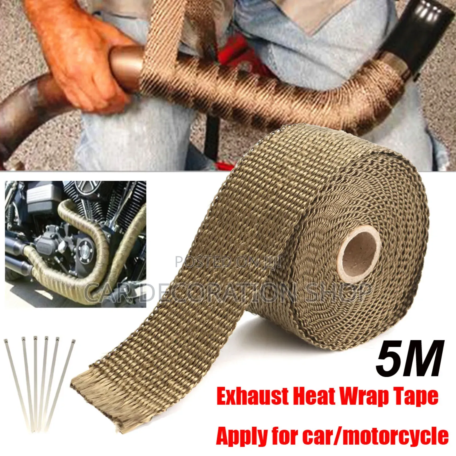15mtr Roll Exhaust Heat Wrap Tape