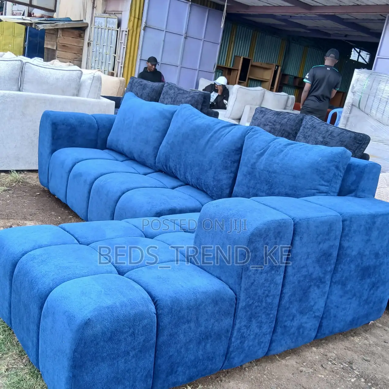 Durable Fancy 6 Seater Bubble L Sofa