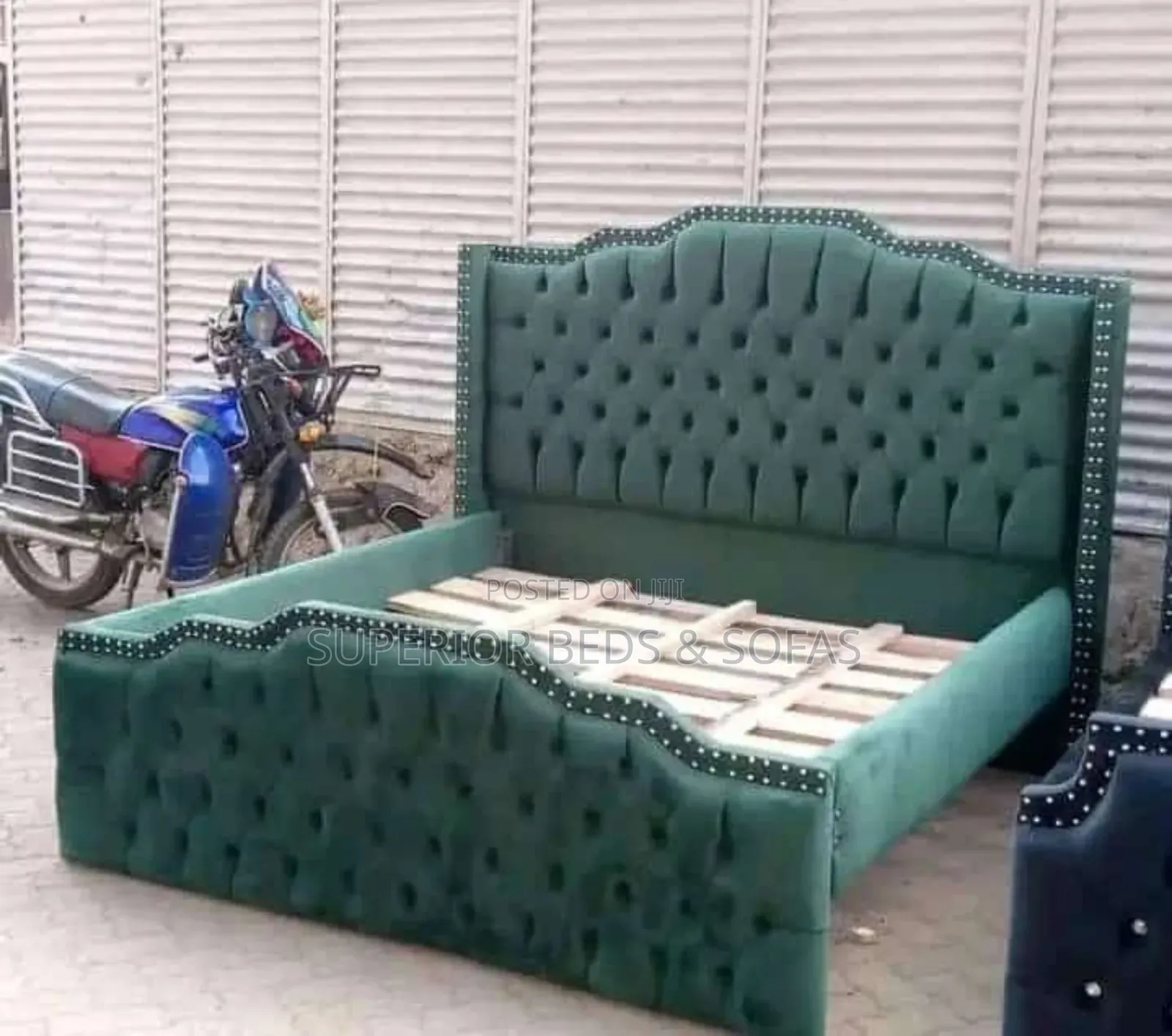 Strong Wood Upholstered Chester Bed 5x6