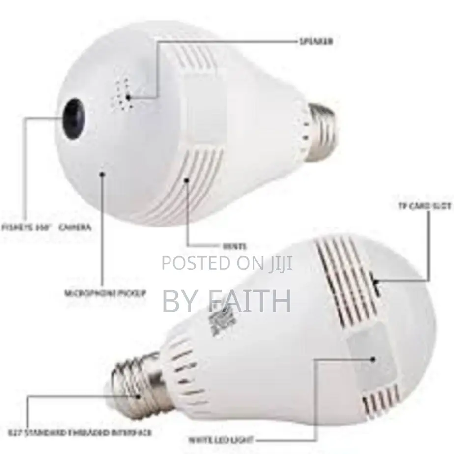 Restocked Camera Bulb Smart Wifi Camera V380 Pro