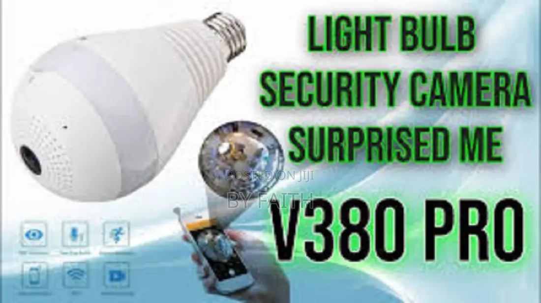Compact -Camera Bulb Smart Wifi Camera V380 Pro