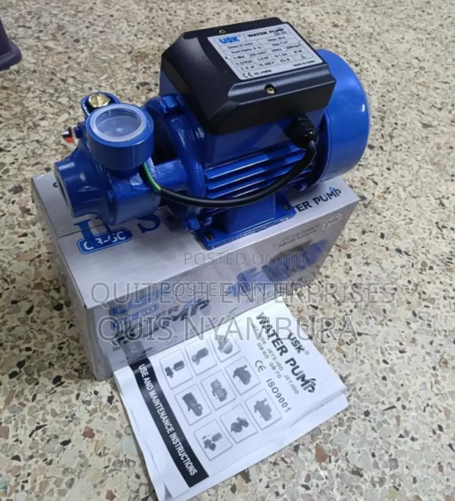 Usk Water Pump/ 0.5hp Electric Pump