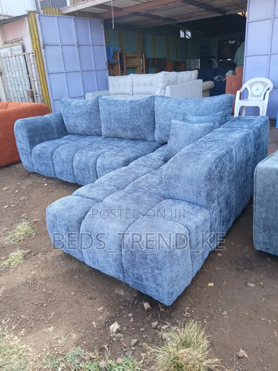 Dramatic 6 Seater Bubble Classy L Sofa