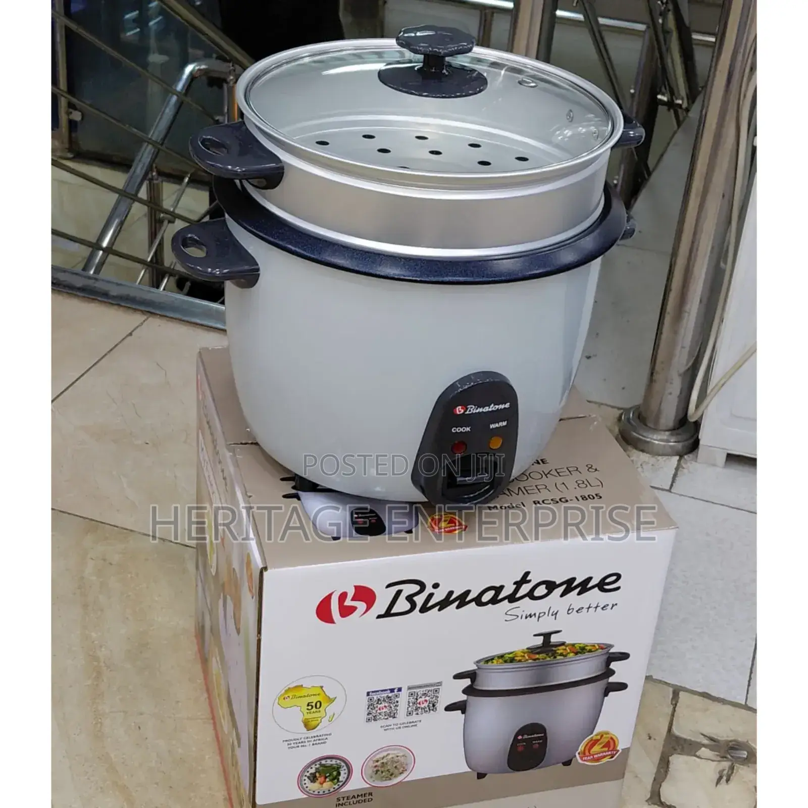 Rice Cooker 1.8 Litres  Binatone Rice Cooker