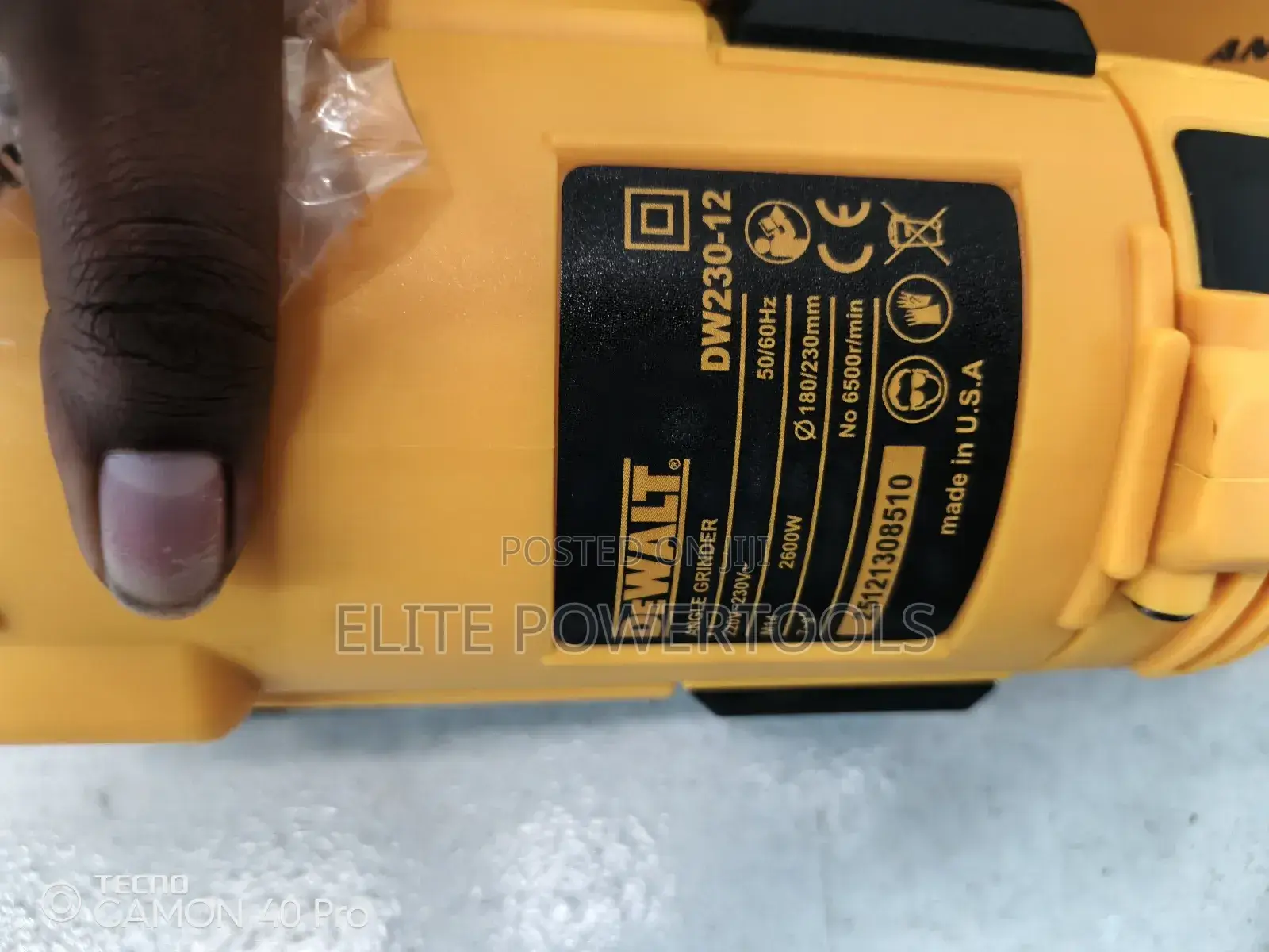 Dewalt Heavy Duty Angel Grinder /9" Dewalt Angel Grinder