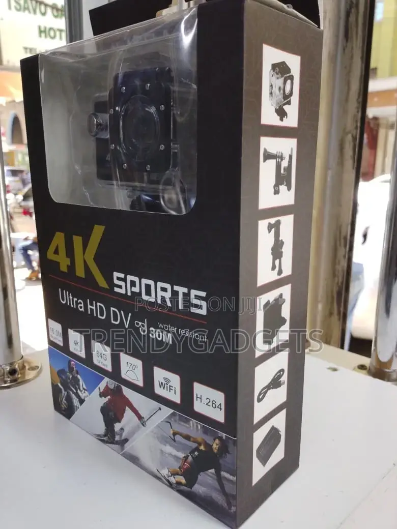 Ultra Hd Action Camera 170° Wide Angle With Wifi