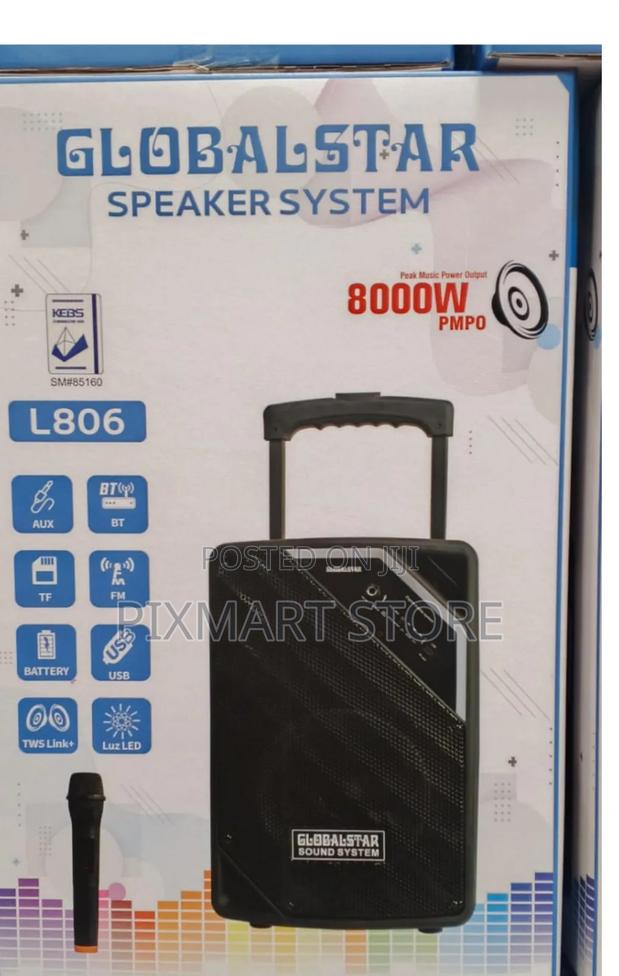 Globalstar Portable Club 8" Trolley Speaker – Powerful Mobile