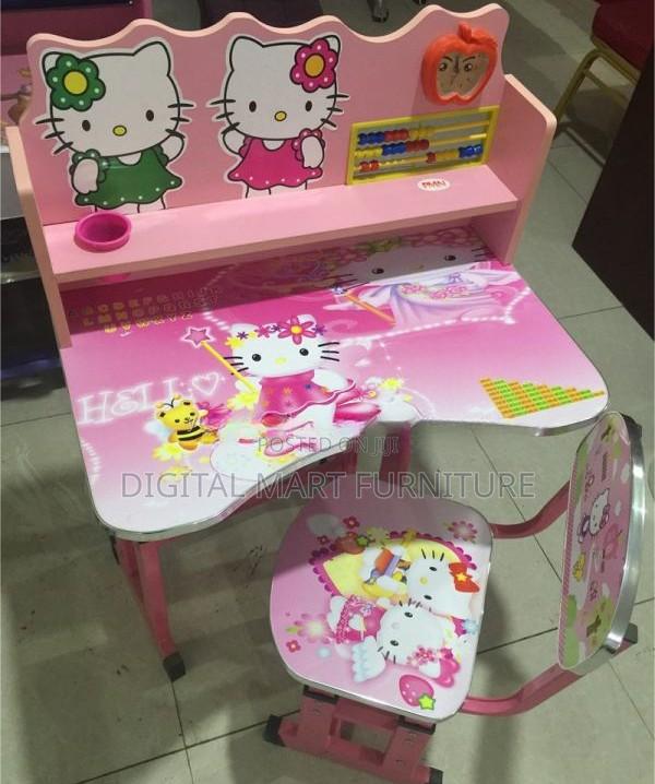 Pink Educational Desk Set For Kids - thumbnail 3