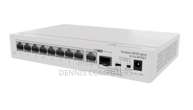 S110-8p2st (8*Base-T Ports, Poe+, 1*Ge SFP Port, 1*10/100/