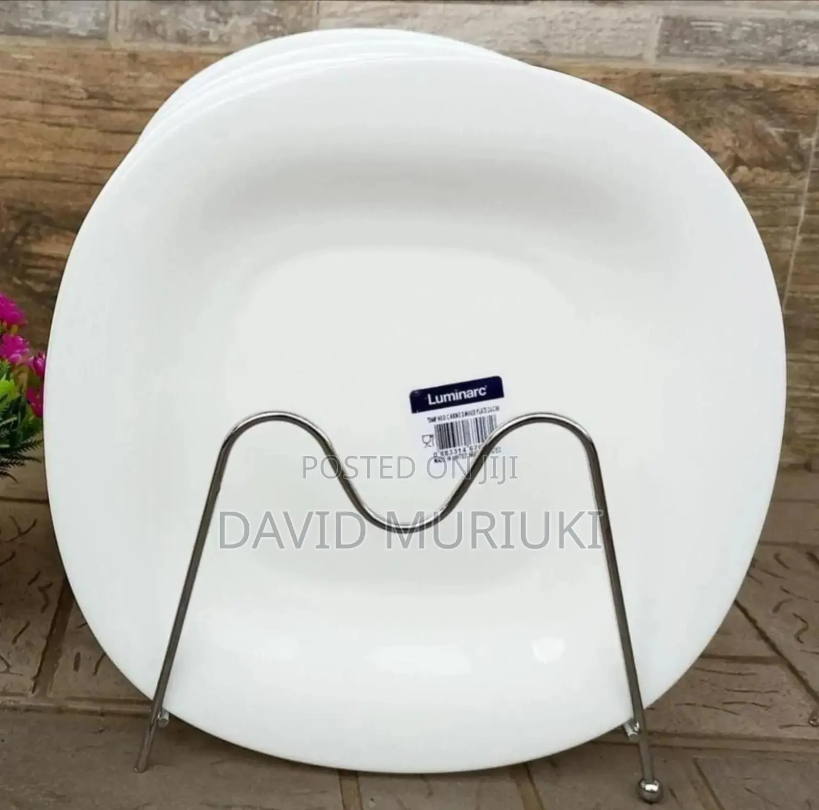 6 Pc Luminarc Corner Plates