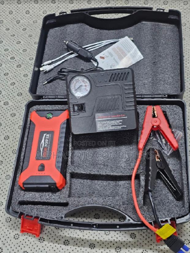 Car Jump Starter and Air Compressor Combo Battery Booster for Vehicles
