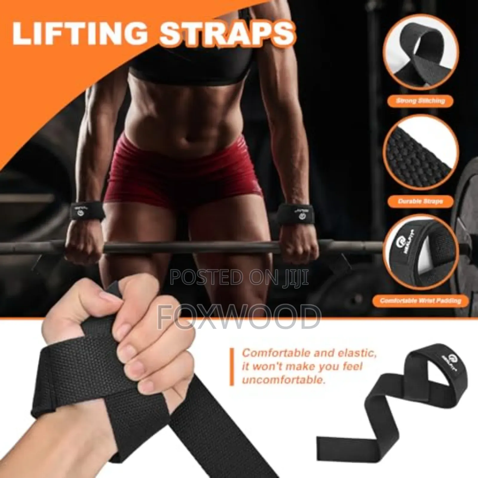 2pcs Weightlifting Straps Available