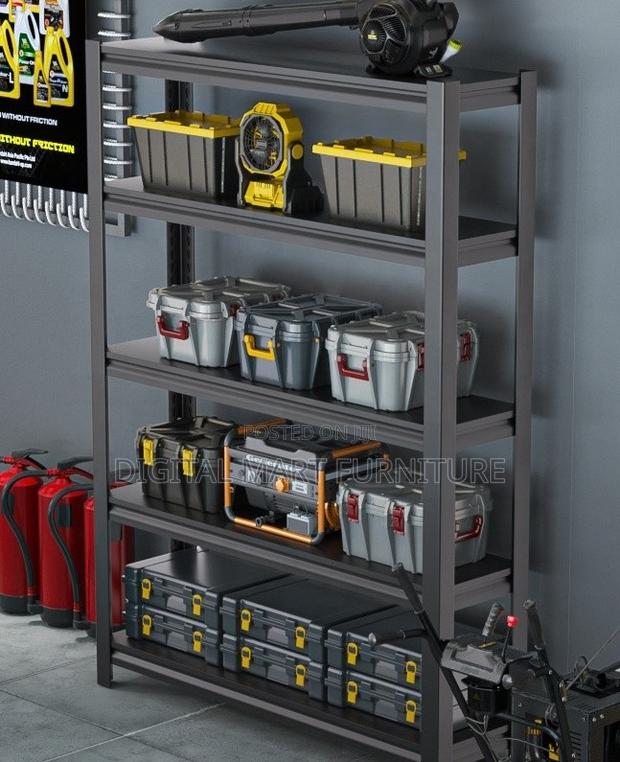 Black Modular 5-Tier Cabinet