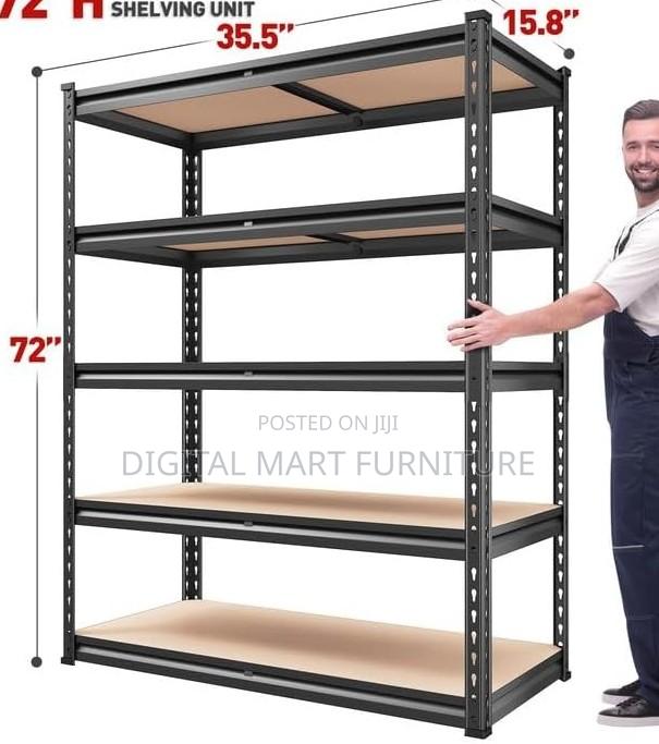 Black Modular 5-Tier Cabinet - thumbnail 3