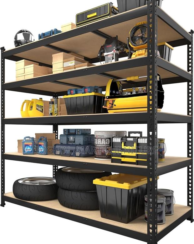 Black Modular 5-Tier Cabinet - thumbnail 9