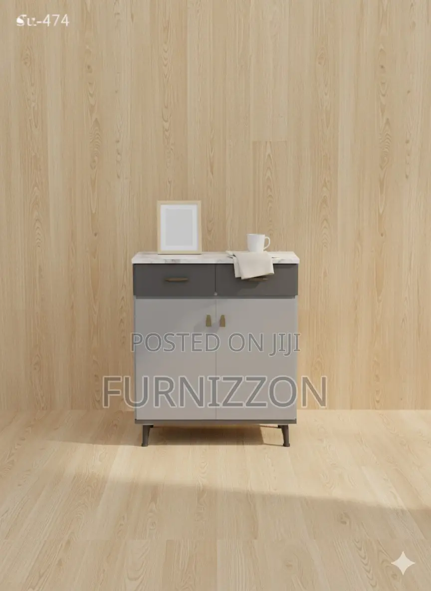 Bedside 2-Door Cabinet for Home Office