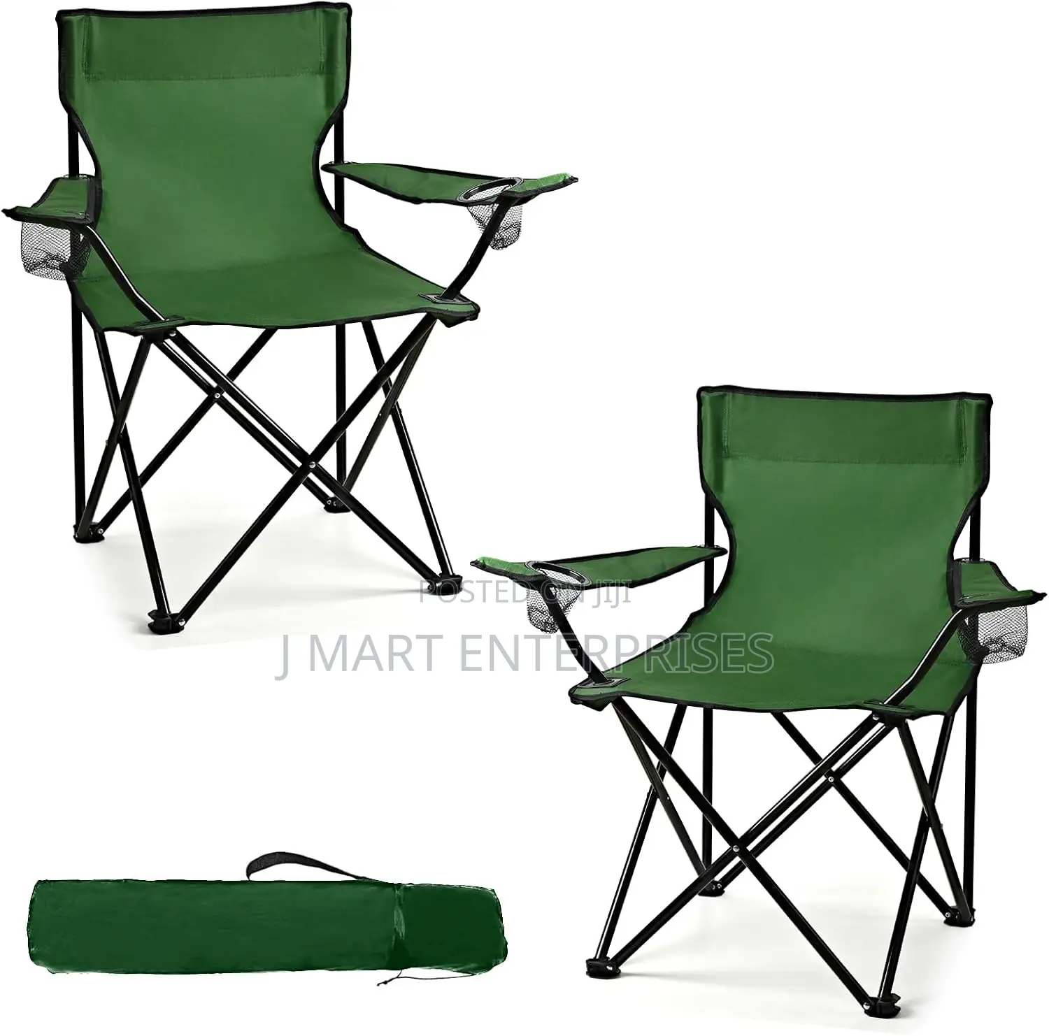 Foldable Portable Chairs With Carry Bag, Compact Design for Camping