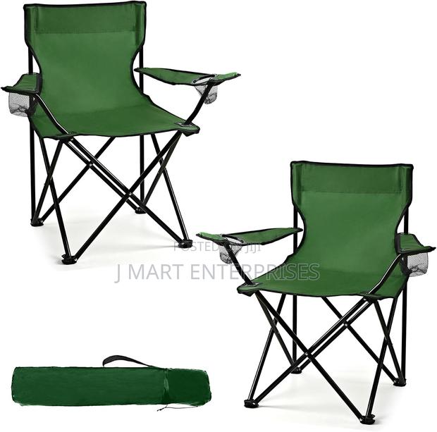 Foldable Portable Chairs With Carry Bag, Compact Design for Camping - main view