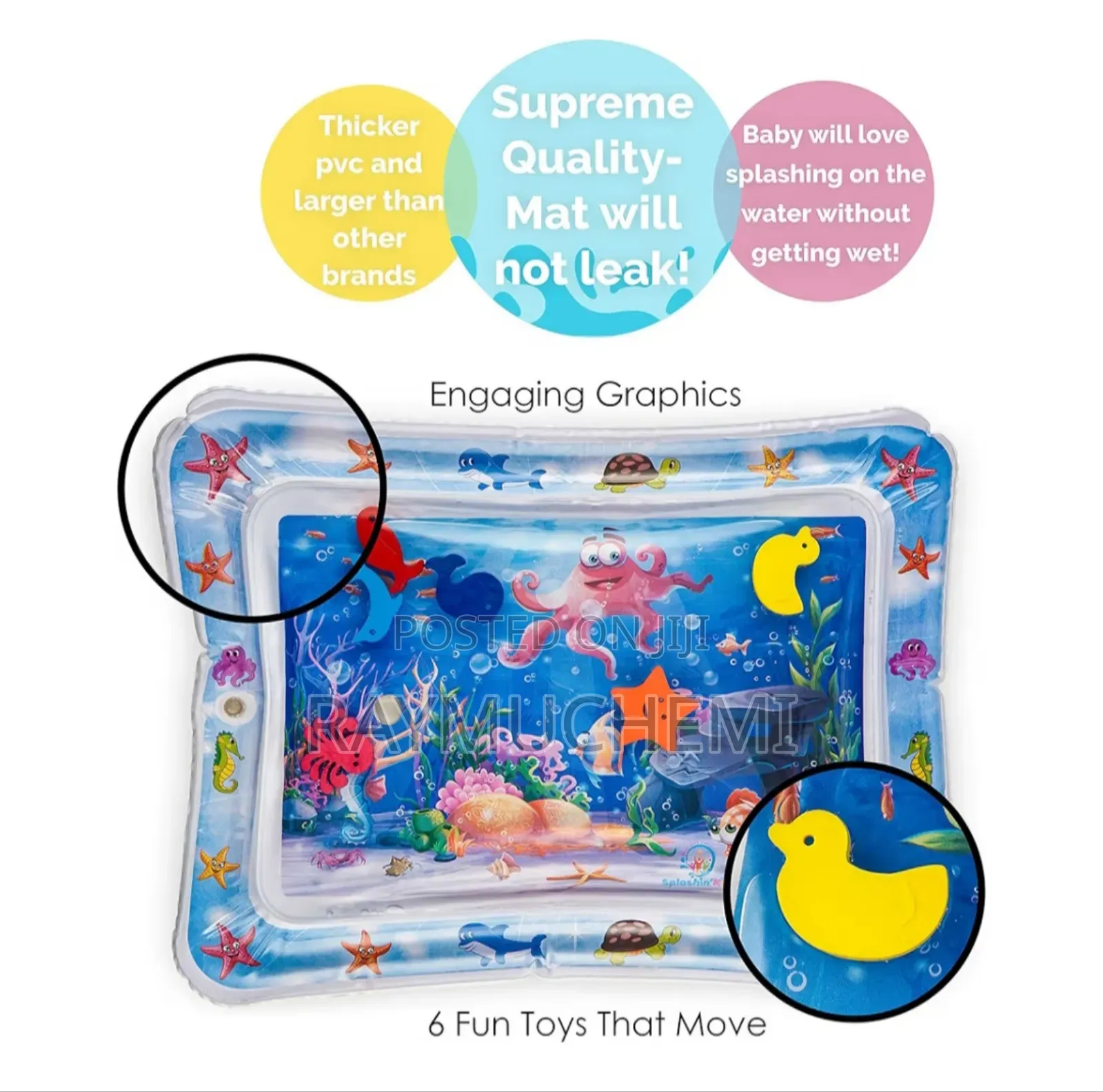 Inflatable Tummy Time Water Play Mat
